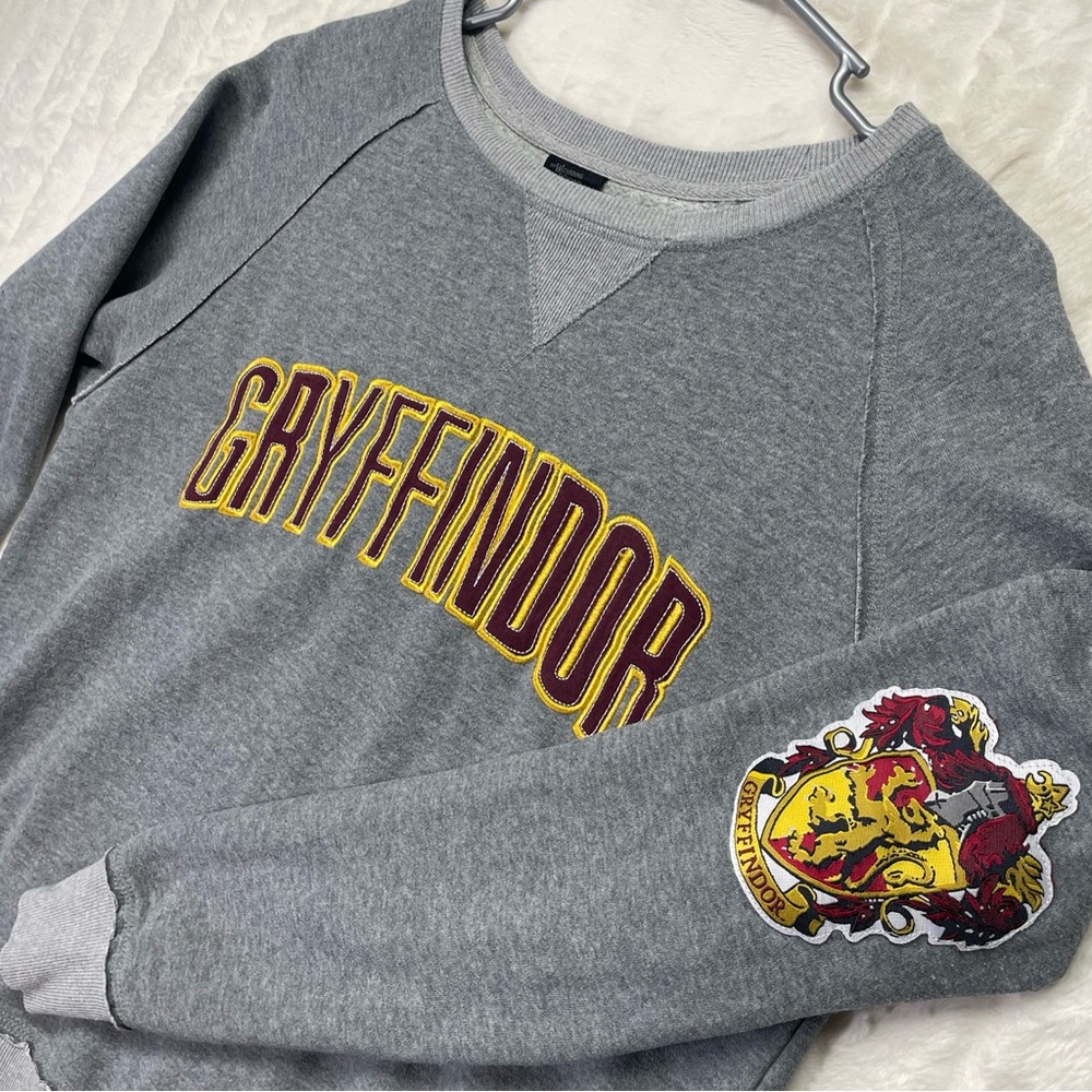 Wizarding World Of Harry Potter Gryffindor Sweatshirt With House Icon Patch Sz M